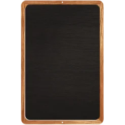 Kolorcoat™ Custom Metal Bar Sign W/ Frame - 12" X 18" - Black W/ Border