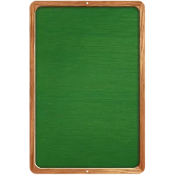 Kolorcoat™ Custom Metal Bar Sign W/ Frame - 12" X 18" - Green W/ Border