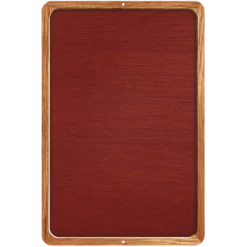 Kolorcoat™ Custom Metal Bar Sign W/ Frame - 12" X 18" - Red W/ Border