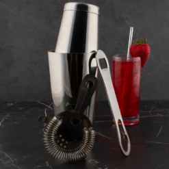 4 Piece Silver Glitter Set With V-Rod® -Endurance Sales silver glitter bar set scene1