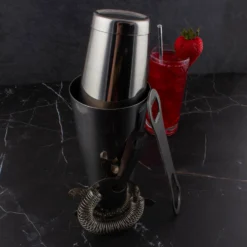 4 Piece Silver Glitter Set With V-Rod® -Endurance Sales silver glitter bar set scene2