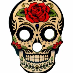 Shot Glass And Bottle Caddy - Sugar Skull Rose 14 Shot Glass And Bottle Caddy - Sugar Skull Rose -Endurance Sales skull shot tray sugar web4