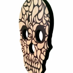 Shot Glass And Bottle Caddy - Elegant Skull -Endurance Sales skull shot tray sugar5 web6