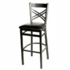 Crossback Bar Stool -Endurance Sales sl2130 1 blk crossback barstool