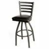 Ladderback Swivel Bar Stool -Endurance Sales sl2301 s blk ladderback swivel barstool