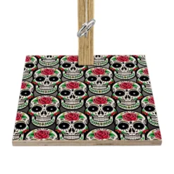 Small Tabletop Ring Toss Game - Sugar Skulls - Multiple Color Options 15 Small Tabletop Ring Toss Game - Sugar Skulls - Multiple Color Options -Endurance Sales small tabletop ring toss game base sugar skulls gray