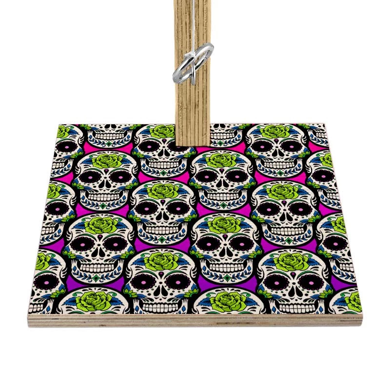 Small Tabletop Ring Toss Game - Sugar Skulls - Multiple Color Options 9 Small Tabletop Ring Toss Game - Sugar Skulls - Multiple Color Options - Image 7