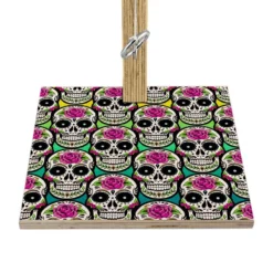 Small Tabletop Ring Toss Game - Sugar Skulls - Multiple Color Options 19 Small Tabletop Ring Toss Game - Sugar Skulls - Multiple Color Options -Endurance Sales small tabletop ring toss game base sugar skulls yellow green