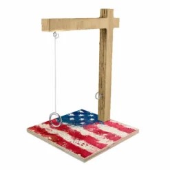 Small Tabletop Ring Toss Game - Grunge Flag -Endurance Sales small tabletop ring toss game hanging grunge flag