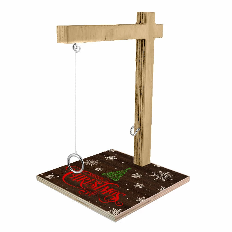 Small Tabletop Ring Toss Game - Merry Christmas 5 Small Tabletop Ring Toss Game - Merry Christmas - Image 3