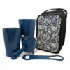 Snakes And Skulls Bar Tote Set With Azure Blue Bar Tools