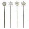 Snowflake Stirrers - Silver Plated - Pack Of 4 -Endurance Sales snowflake ss stirrers bpc 800