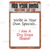 Dry Erase Specials Sign - ADD YOUR NAME - Brick Wall Template -Endurance Sales specials sign dry erase main bricks bp 800