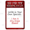 Dry Erase Specials Sign - ADD YOUR NAME - Red Abstract Template 1 Dry Erase Specials Sign - ADD YOUR NAME - Red Abstract Template -Endurance Sales specials sign dry erase main red bp 800