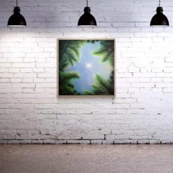 Sky And Trees Square Wooden Table Top - Two Sizes Available -Endurance Sales square table top with featured artist brian mohr sky and trees bpc 2