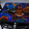 Blue Tiki Bar Square Wooden Table Top - Two Sizes Available -Endurance Sales square table top with featured artist cbjork blue tiki bar bpc tmolding