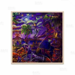 Drink Drink Tiki Square Wooden Table Top - Two Sizes Available -Endurance Sales square table top with featured artist cbjork tiki drink drink bpc 1