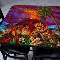 Tiki Hulu Show Square Wooden Table Top - Two Sizes Available