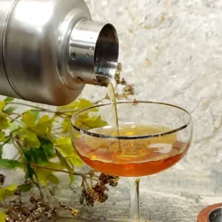 Cocktail Shaker - Stainless Steel W/ Wood Cap - 26 Ounce -Endurance Sales ss cocktail shaker w wood cap 1