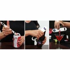 3 Piece Bar Set With StrainBlade® Bottle Opener -Endurance Sales ss strainblade bottle opener strainer bs 1