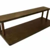 Counter Caddies™ - Walnut-Stained Straight Shelf - Culinary / Spice Rack - 24" Length