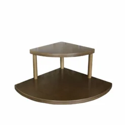 Counter Caddies™ - 7" Tall Stained Corner Shelf - Available In Black And Natural