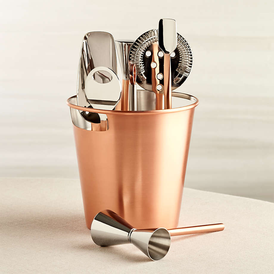 Front Page -Endurance Sales stainless steel bar tool set with copper finish