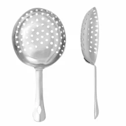 5 Piece Professional Diamond Pattern Stirred Cocktail Set -Endurance Sales stainless steel julep strainer