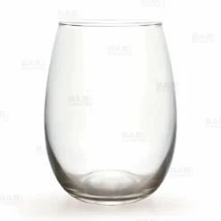 Wine Flight With Walnut Finish And Chalk Strip - Includes 12oz. Stemless Wine Glasses -Endurance Sales stemlesswineglass