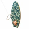 Wall Mounted Ring Toss Game With Bottle Opener - Surfboard - Blue Hibiscus -Endurance Sales surf board ring toss DESIGN 3 c