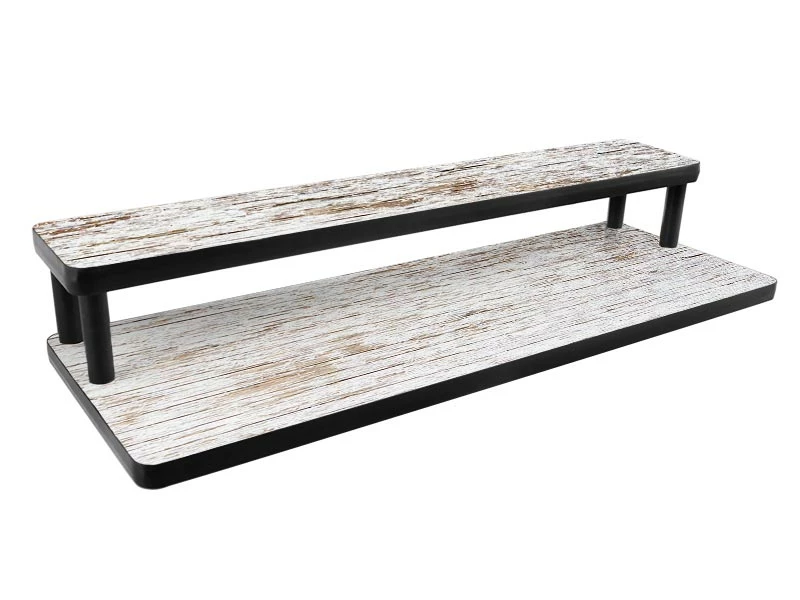 LED Counter Caddies™ - Wood Straight Shelf - Liquor/Wine Bottle Display - 24" Length W/ T-Molding And Multiple Finish Options 3 LED Counter Caddies™ - Wood Straight Shelf - Liquor/Wine Bottle Display - 24" Length W/ T-Molding And Multiple Finish Options