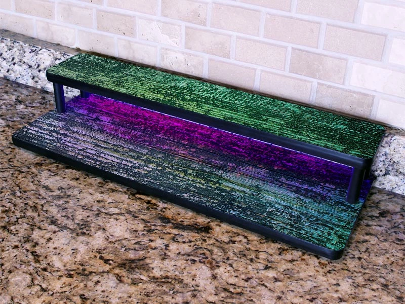 LED Counter Caddies™ - Wood Straight Shelf - Liquor/Wine Bottle Display - 24" Length W/ T-Molding And Multiple Finish Options 21 LED Counter Caddies™ - Wood Straight Shelf - Liquor/Wine Bottle Display - 24" Length W/ T-Molding And Multiple Finish Options - Image 19