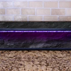 LED Counter Caddies™ - Slate Straight Shelf - Liquor/Wine Bottle Display - 24" Length W/ T-Molding 25 LED Counter Caddies™ - Slate Straight Shelf - Liquor/Wine Bottle Display - 24" Length W/ T-Molding -Endurance Sales t molding led counter caddy slate 4