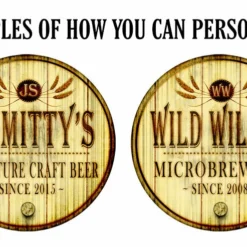 Custom Table Top – Wood Barrel Theme – Design 1001 -Endurance Sales table barrel top ex 1001