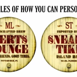 Custom Table Top – Wood Barrel Theme – Design 1002 -Endurance Sales table barrel top ex ww