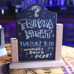 Tabletop Sign With Removable Chalkboard -Endurance Sales tabletop chalk board sign removable 1 1