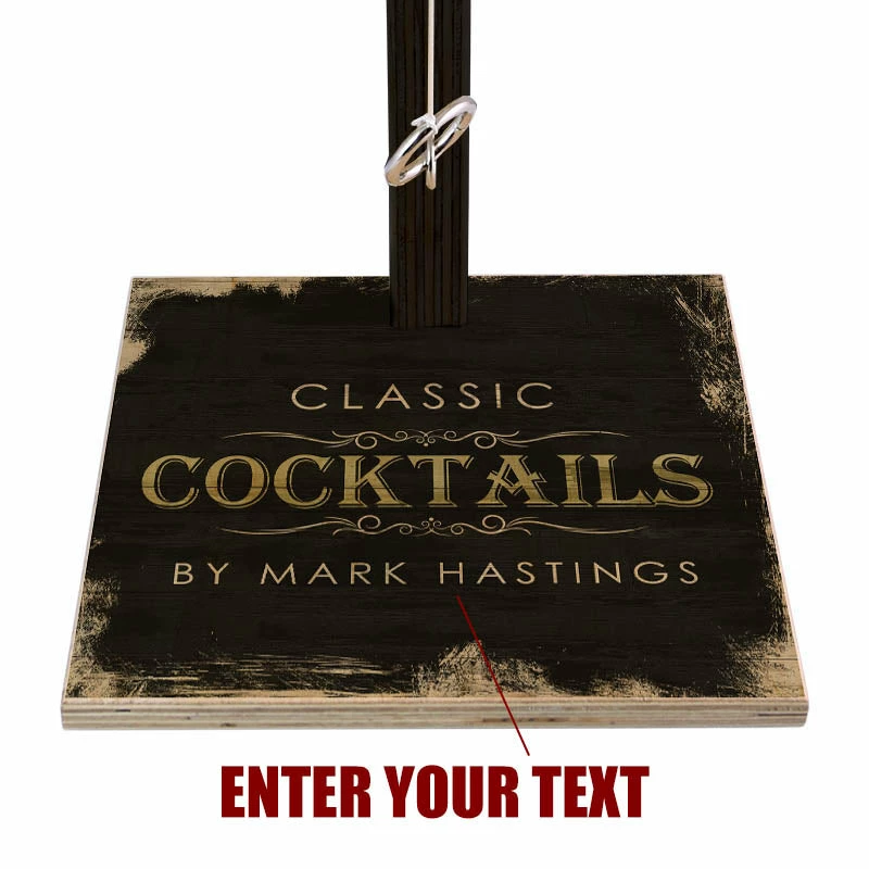 CUSTOMIZABLE Large Tabletop Ring Toss Game - Classic Cocktails 4 CUSTOMIZABLE Large Tabletop Ring Toss Game - Classic Cocktails - Image 2