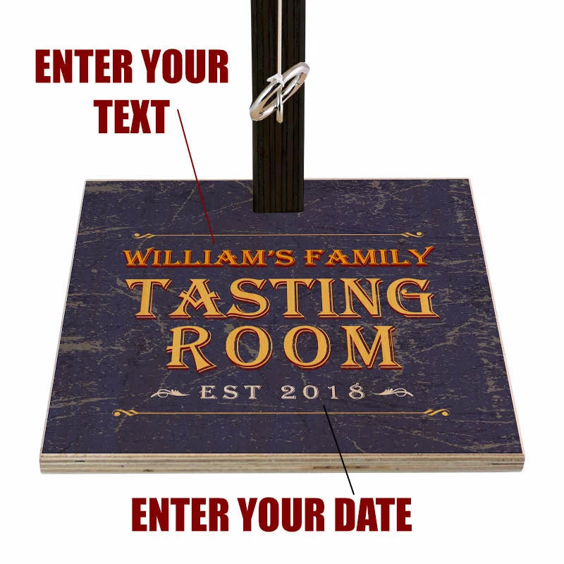 CUSTOMIZABLE Large Tabletop Ring Toss Game - Tasting Room 4 CUSTOMIZABLE Large Tabletop Ring Toss Game - Tasting Room - Image 2