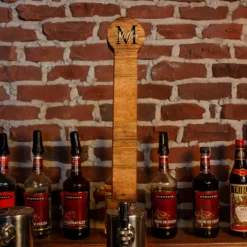 CUSTOMIZABLE Wooden Tap Handles - Monogram Design - 2 Styles In 3 Sizes -Endurance Sales tap handle Web MONO 12IN SQ SCENE