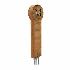 CUSTOMIZABLE Wooden Tap Handles - Monogram Design - 2 Styles In 3 Sizes -Endurance Sales tap handle Web MONO 8IN RD