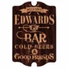 Custom Tavern Shaped Wood Bar Sign - Bar Welcome -Endurance Sales tavern sign add you name welcome bar web 800