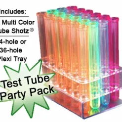 Test Tube Party Pack-100 Tube SHOTZ®, 24-hole Rack