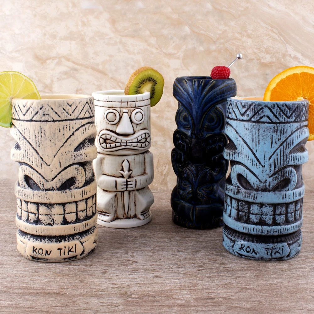 Tiki Mugs Drinkware Package 6 - Set Of 4 4 Tiki Mugs Drinkware Package 6 - Set Of 4 - Image 2