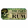 Wood Plaque Kolorcoat™ Bar Sign - Time Flies -Endurance Sales time flies wood sign1 bb
