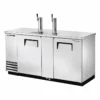 True® Dual Solid Swing Door Stainless Steel Direct Draw Beer Dispenser For 3 Barrels -Endurance Sales tr dd t3 s