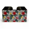 Wooden Bar Caddy - Tropical Floral 1 Wooden Bar Caddy - Tropical Floral -Endurance Sales tropical floral napkin caddy web front