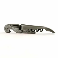 Corkscrew - Stainless Steel Double Lever W/ Embellished Etching -Endurance Sales twine embellished corkscrew ss bpc 1