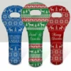 Wine Totes - Ugly Christmas Sweater Series - Several Design Options -Endurance Sales ugly christmas0sweater wine totes bpc 800