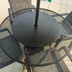 Outdoor Lazy Susan With Hole For Umbrella -Endurance Sales umbrella outdoor lazy susan web 3 scaled