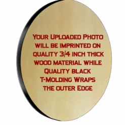 UPLOAD YOUR PHOTO - Personalized Wooden Clock - Several Options -Endurance Sales uyp clock finish main molding